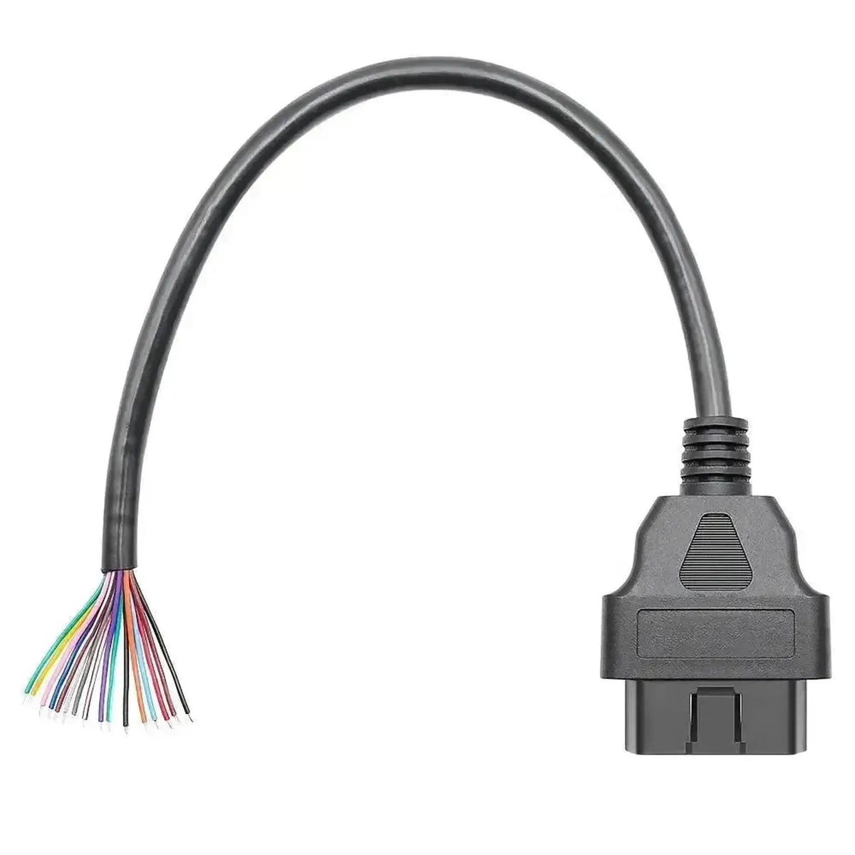 Connettore OBD2 a 16 pin (maschio) con 16 cavi scoperti (30 cm) | Accessori
