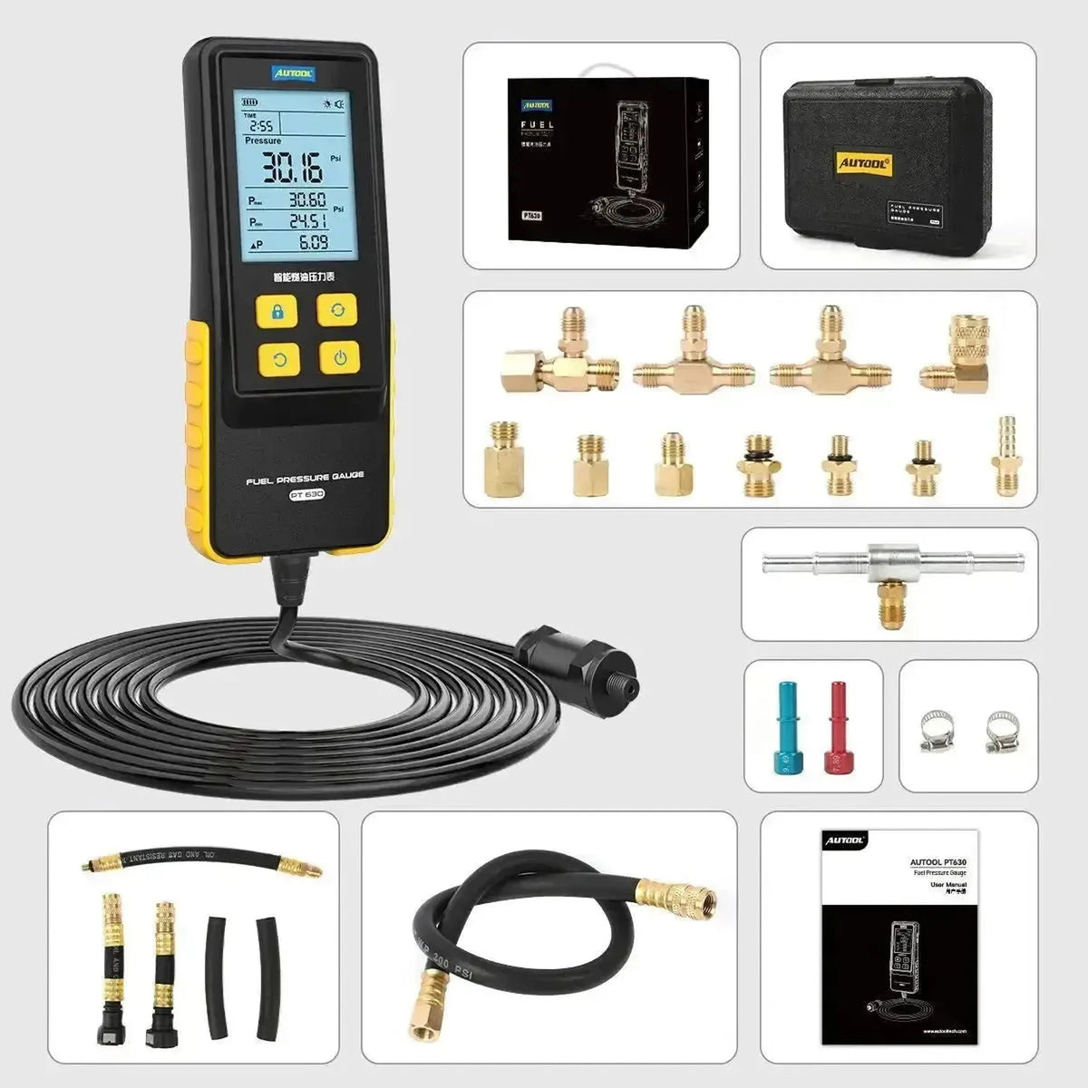 Autool PT630 | Tester di Pressione del Carburante