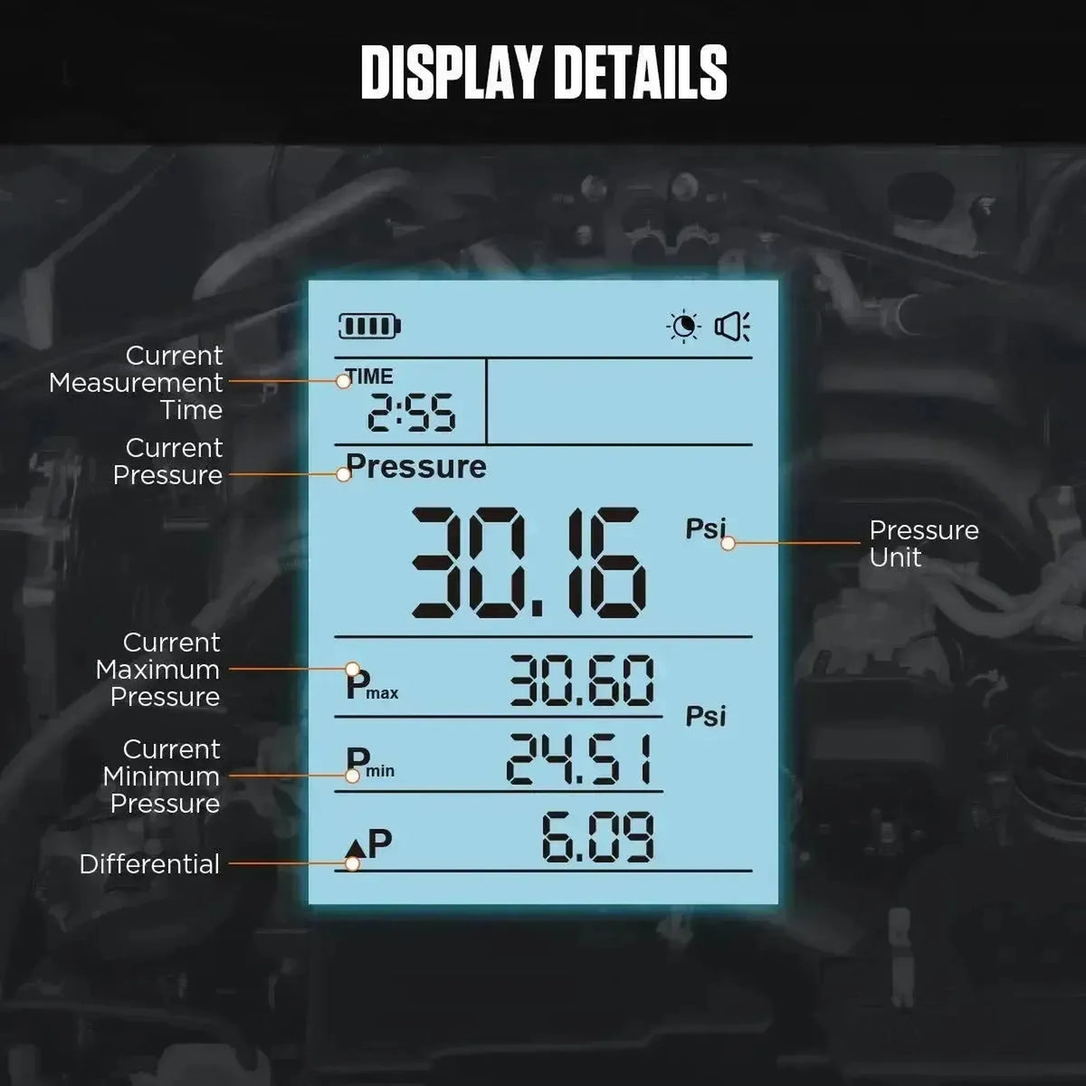 Autool PT630 | Tester di Pressione del Carburante