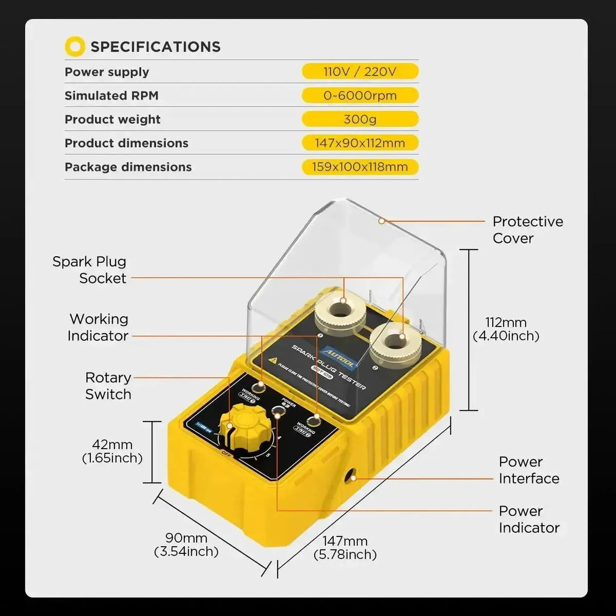 Autool SPT105 | Tester per Candele