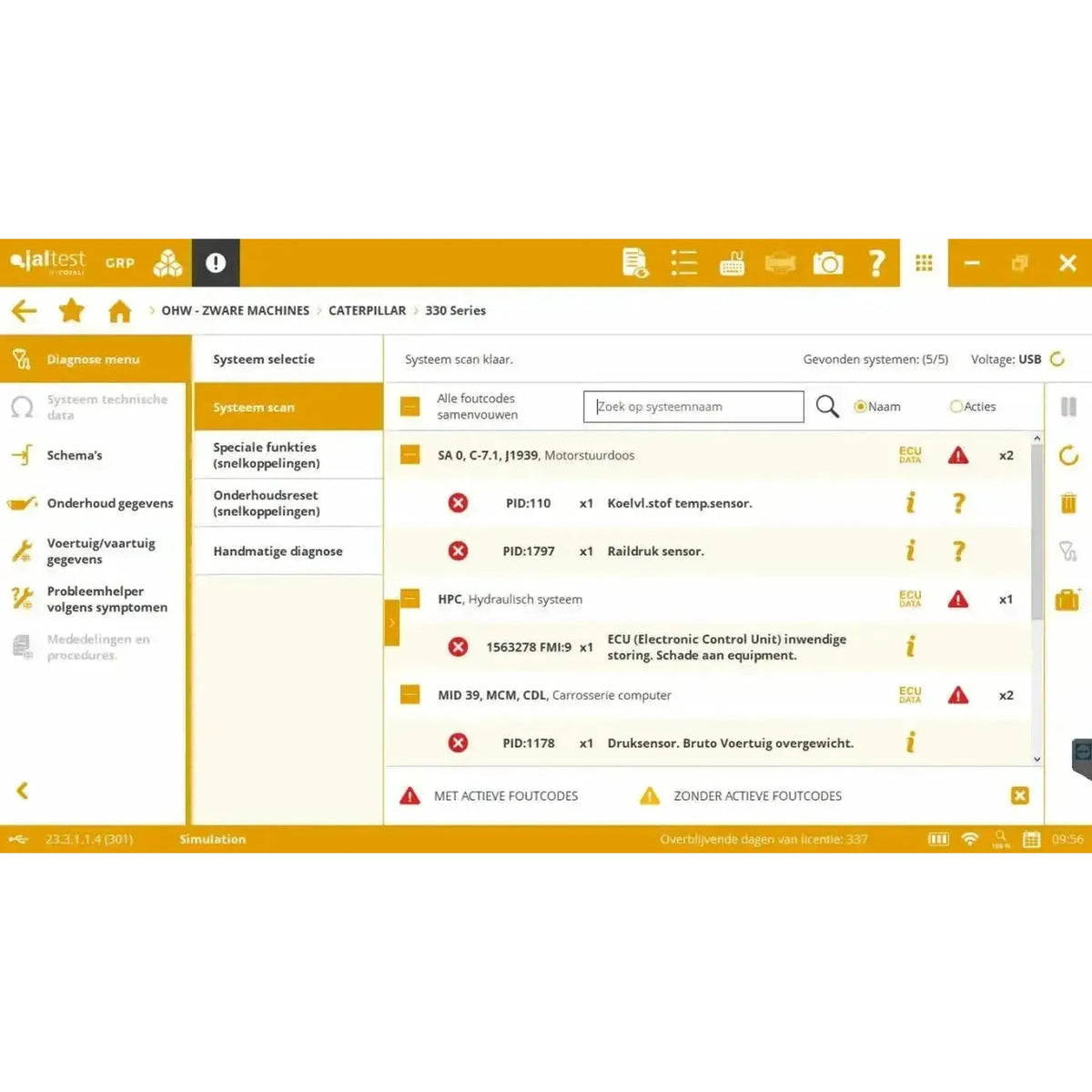 Lettore Jaltest per Veicoli da Pulizia