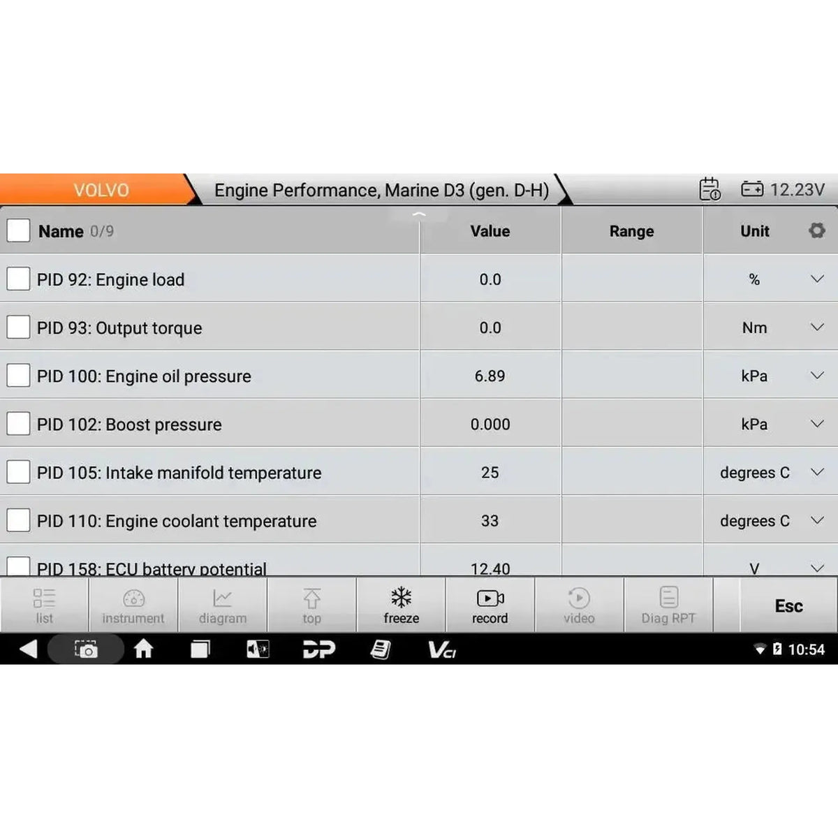 OBDSTAR IScan Pro Volvo (Marine) | Strumento di lettura | Motore marino