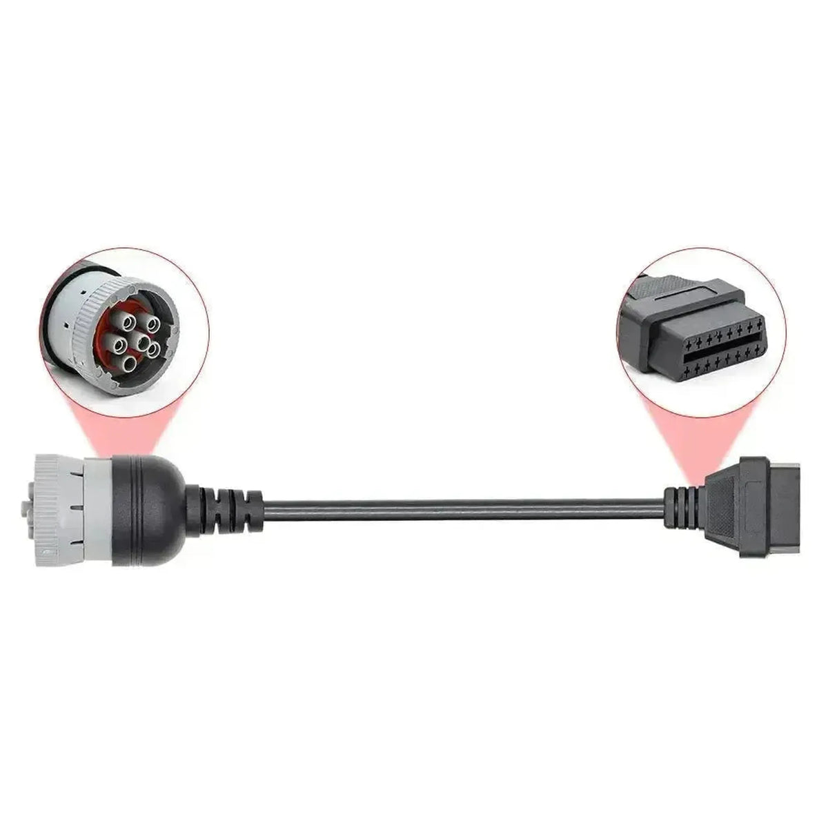 Cavo Adattatore Universale 6 Pin J1708 - 16 Pin OBD2 | Veicoli Commerciali e Industriali