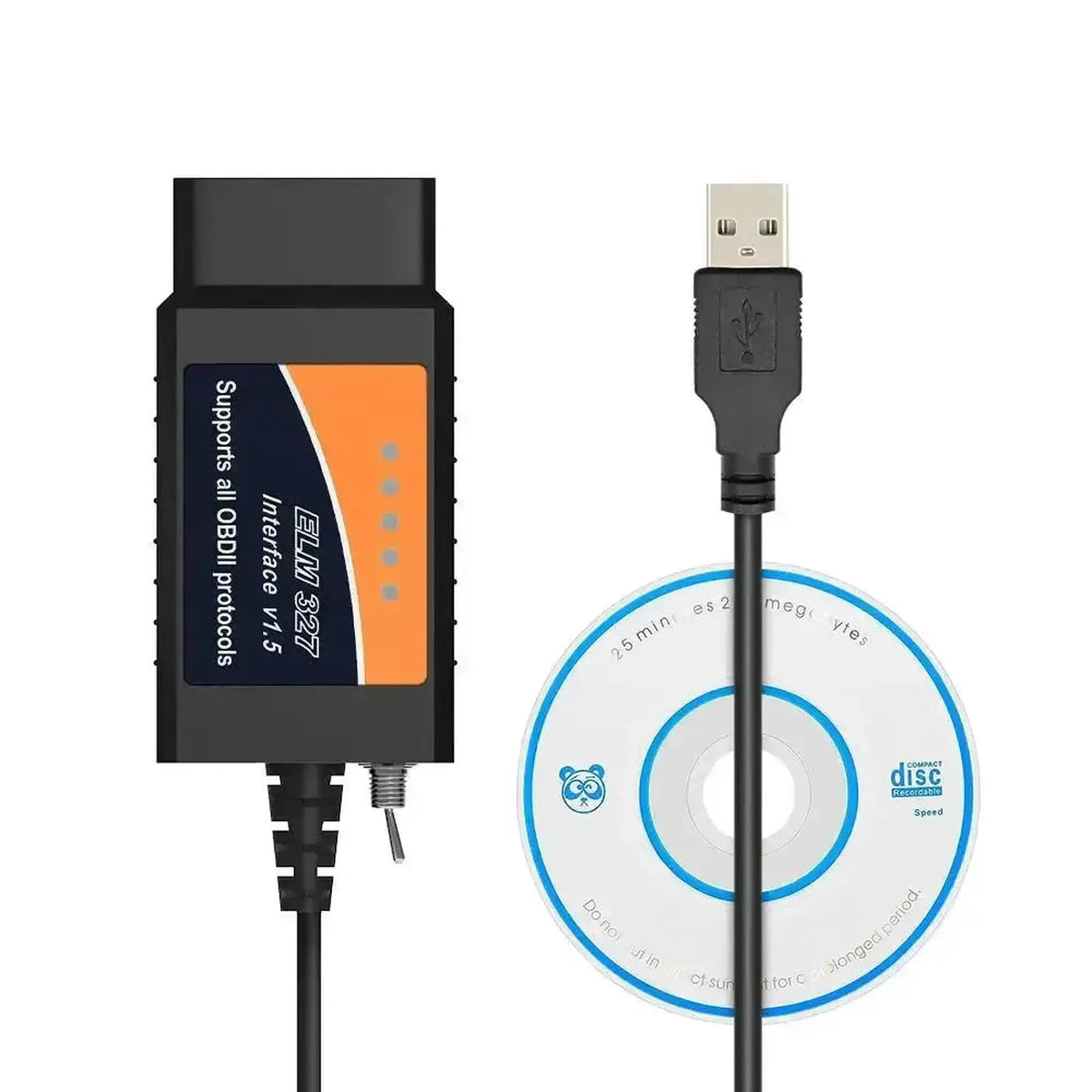 Cavo interfaccia USB universale ELM327 (FT232RL) (Switch HS/MS-CAN)