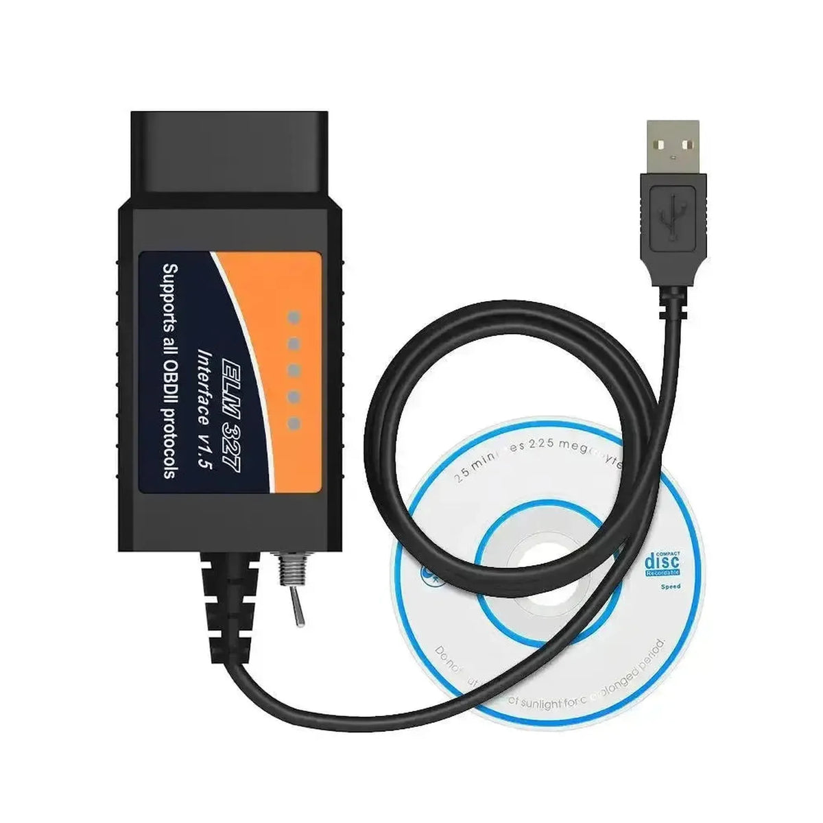 Cavo interfaccia USB universale ELM327 (FT232RL) (Switch HS/MS-CAN)