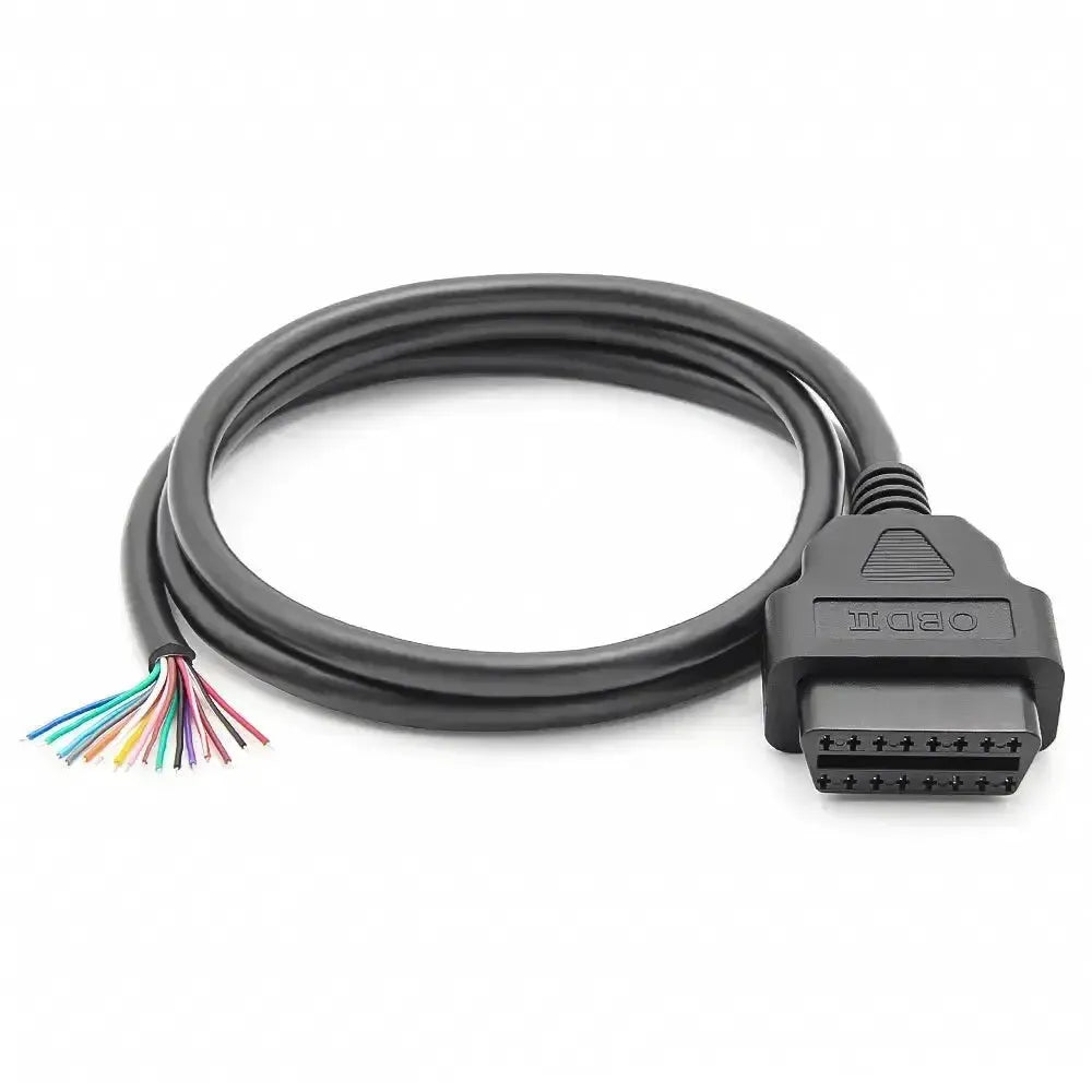 Porta OBD2 a 16 pin (Femmina) con 16 cavi a estremità aperta – 100 cm