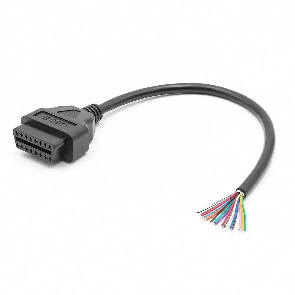 16 Pin OBD2 Spina Femmina Con 16 Cavi Finali Aperti Cavo Adattatore 30 cm