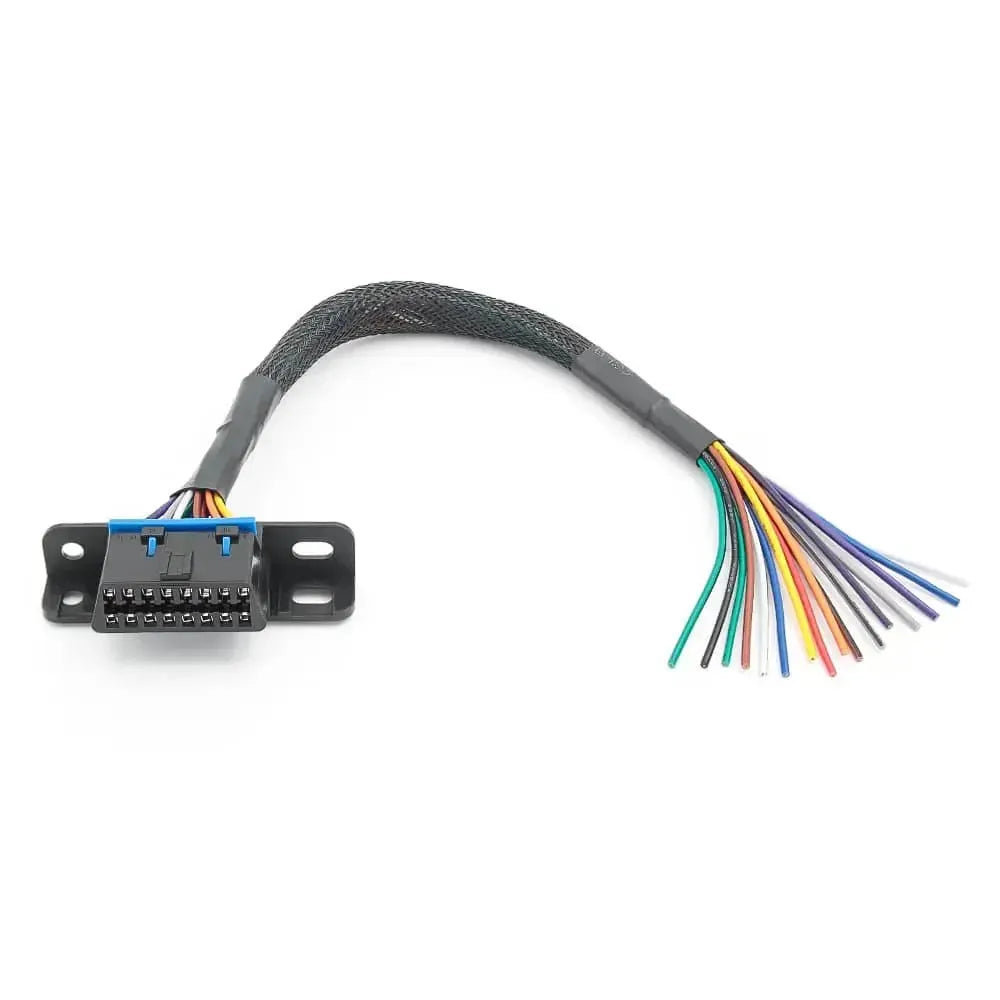 Universale porta OBD2 a 16 pin (femmina) – cavi aperti da 30 cm