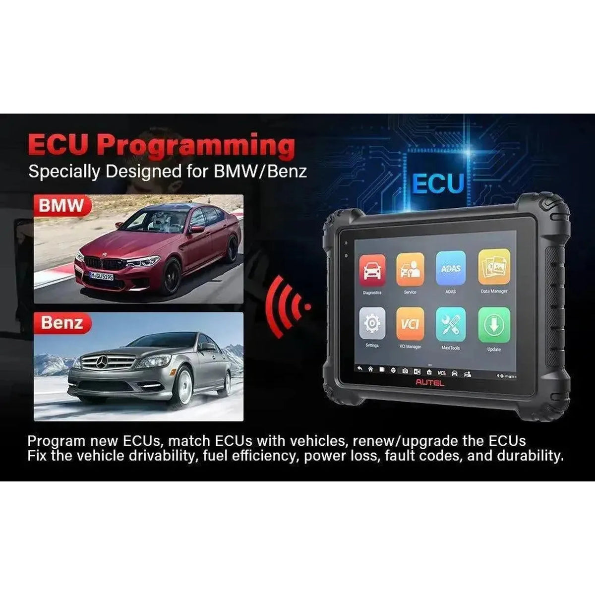 Autel MaxiCom Ultra Lite | Strumento di lettura diagnostica | Auto