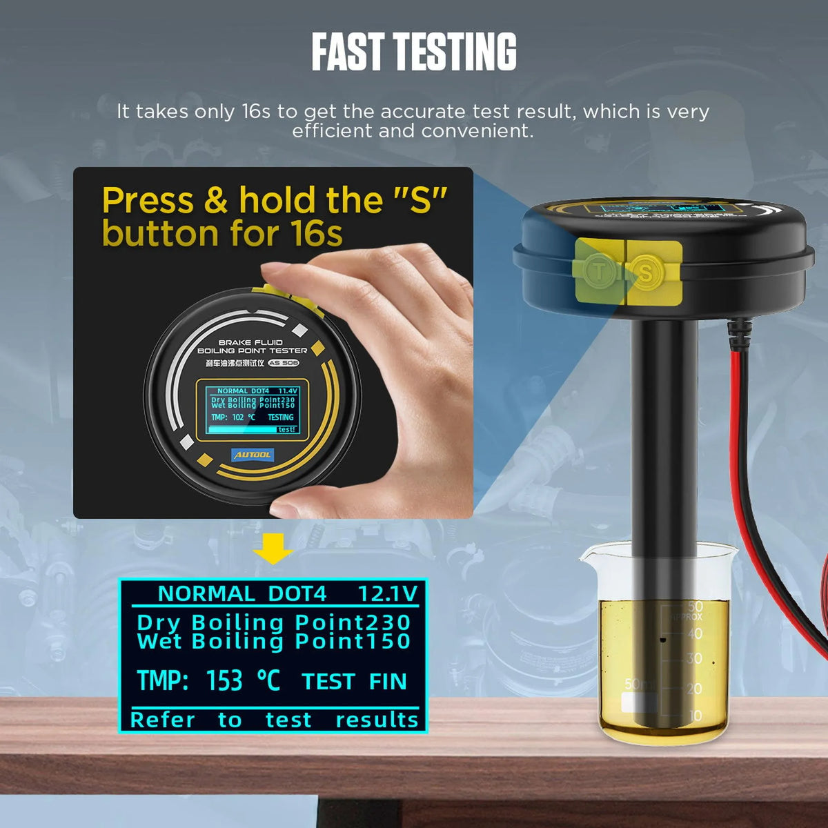 Autool AS506 | Tester del Fluido Freni