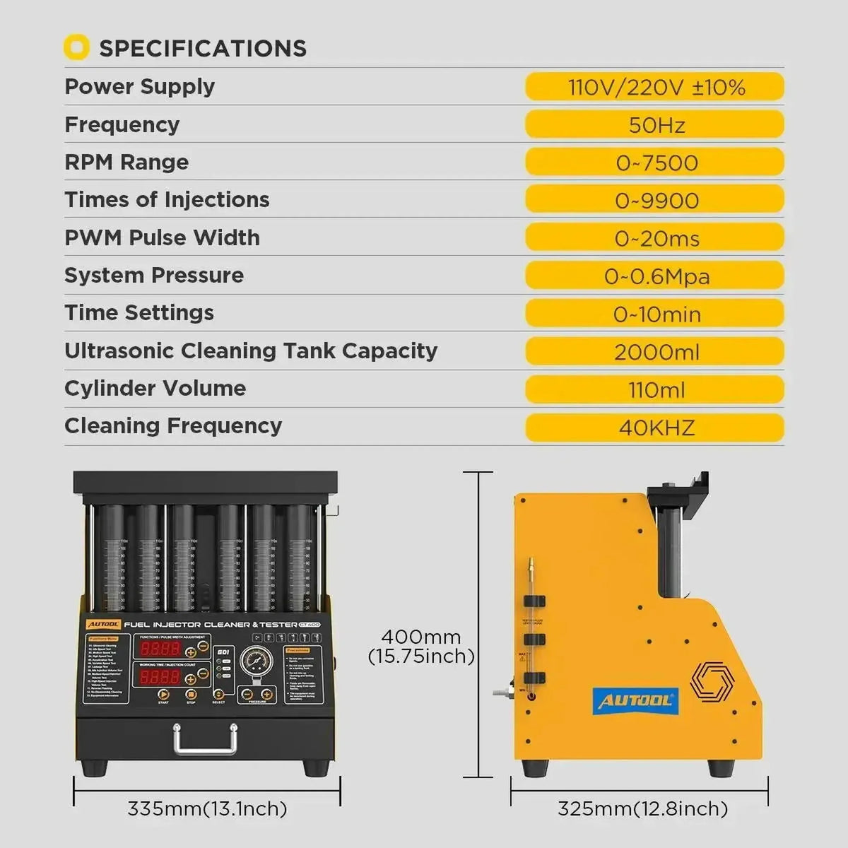 Autool CT400 | Tester Iniettori