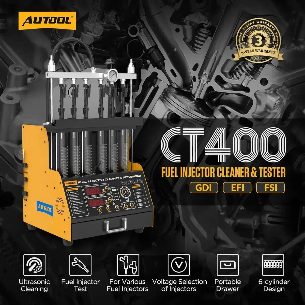 Autool CT400 | Tester Iniettori