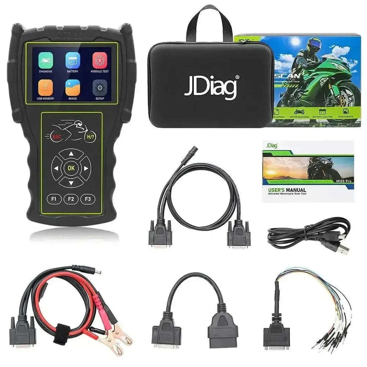 Strumento diagnostico JDiag M100 Pro per motociclette