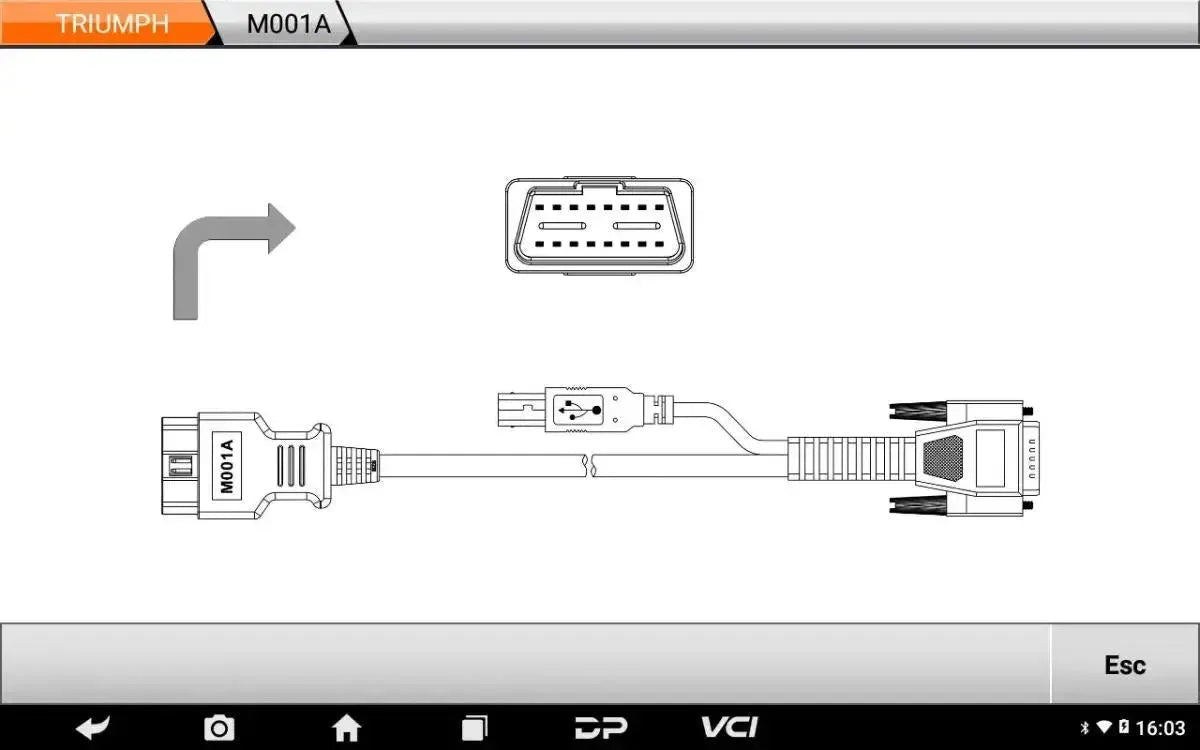 OBDSTAR IScan Triumph Moto Strumento di diagnosi