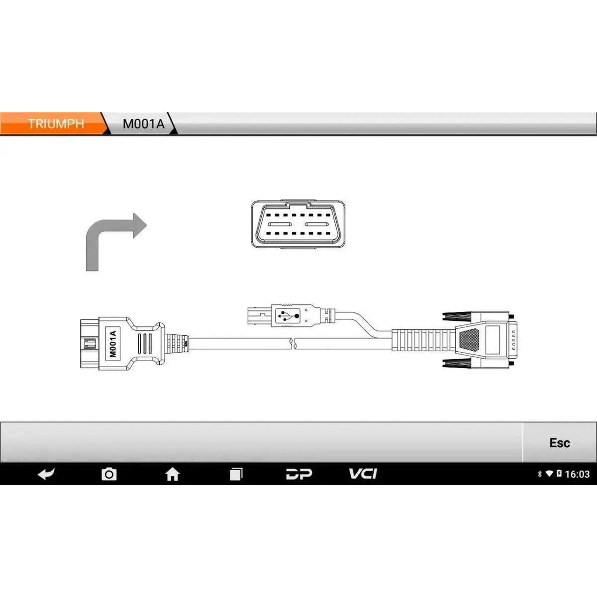 OBDSTAR IScan Triumph | Dispositivo di lettura | Motocicletta