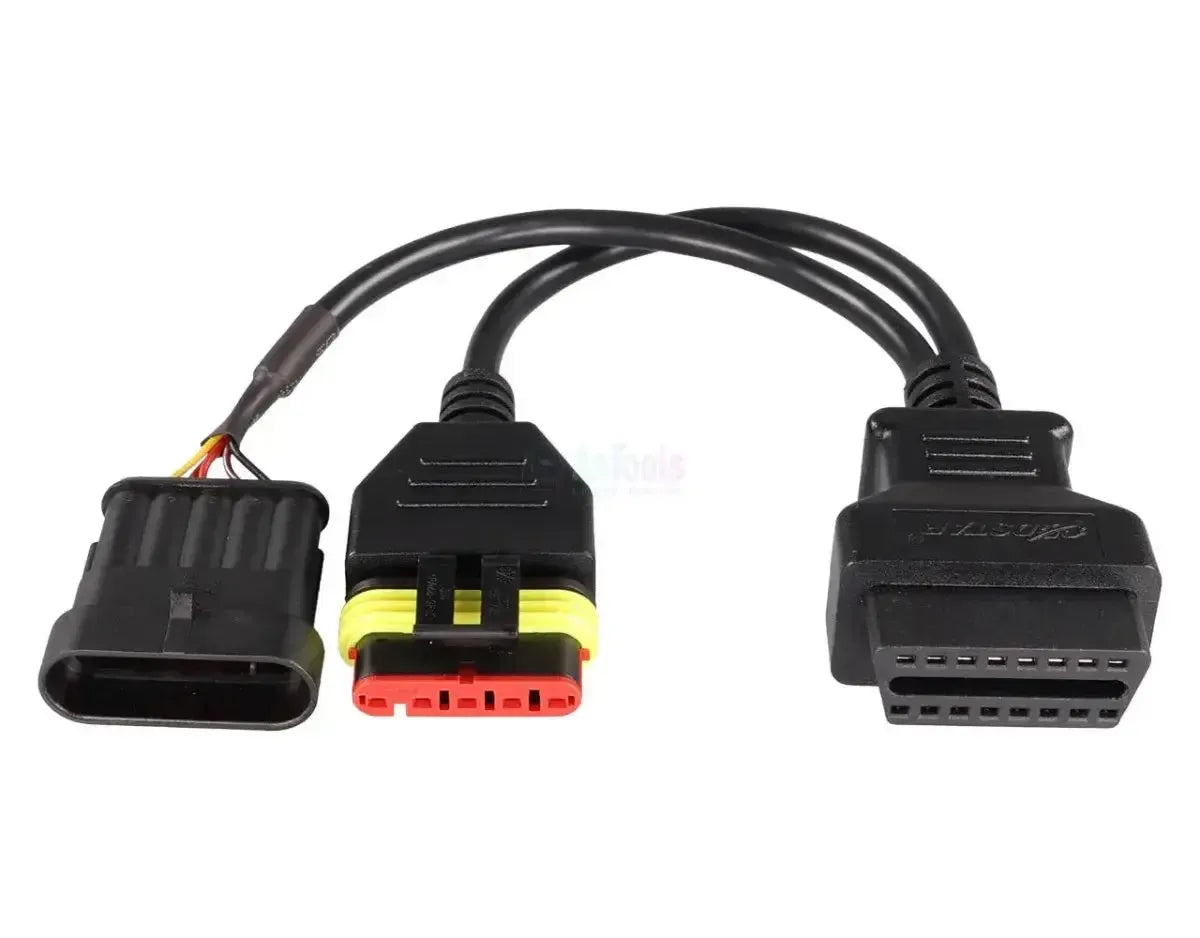 OBDSTAR (M047) | Vespa 5+5-pin OBD – 16-pin OBD2 Cavo Adattatore | Moto
