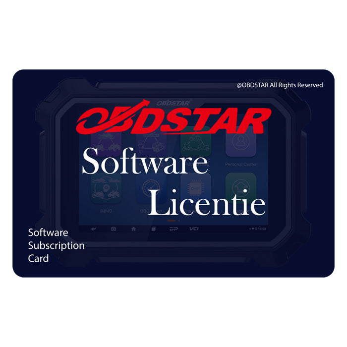 OBDSTAR KeyMaster G3 | Piattaforma di test | Licenza software