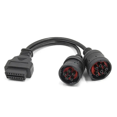 Cavo adattatore universale 6 pin J1708 + 9 pin J1939 - 16 pin OBD2 per veicoli commerciali e da lavoro