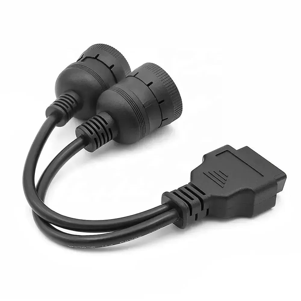 Cavo adattatore universale 6 pin J1708 + 9 pin J1939 - 16 pin OBD2 per veicoli commerciali e da lavoro