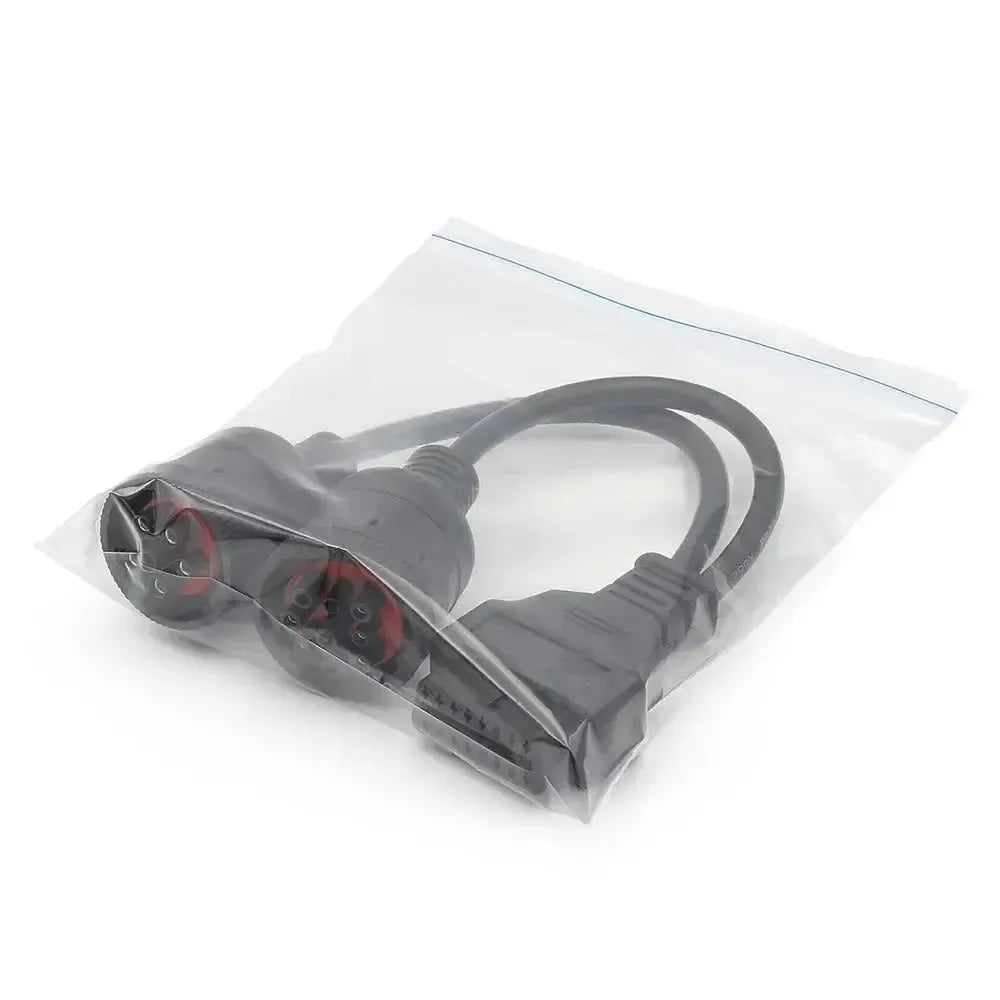 Cavo adattatore universale 6 pin J1708 + 9 pin J1939 - 16 pin OBD2 per veicoli commerciali e da lavoro