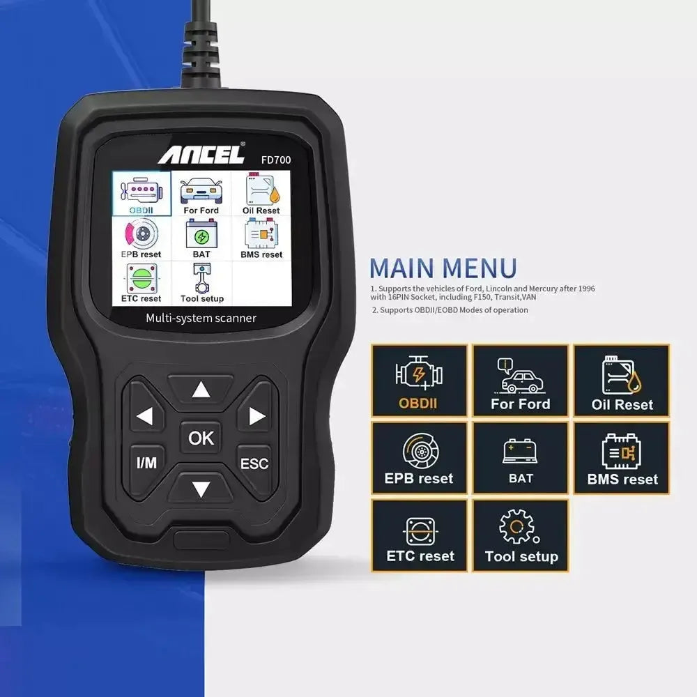 Ancel FD700 Auto Strumento di diagnosi