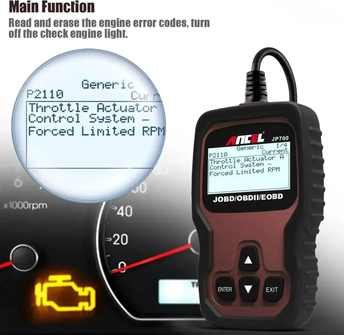 Ancel JP700 Auto Lettore di codici di errore