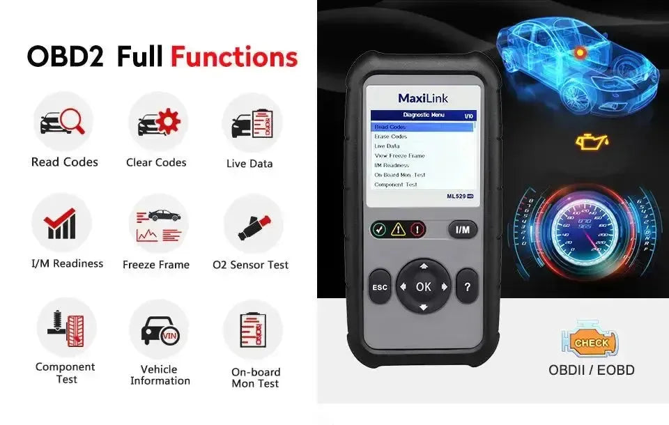 Autel MaxiLink ML529HD Auto/Camion Lettore codici di errore