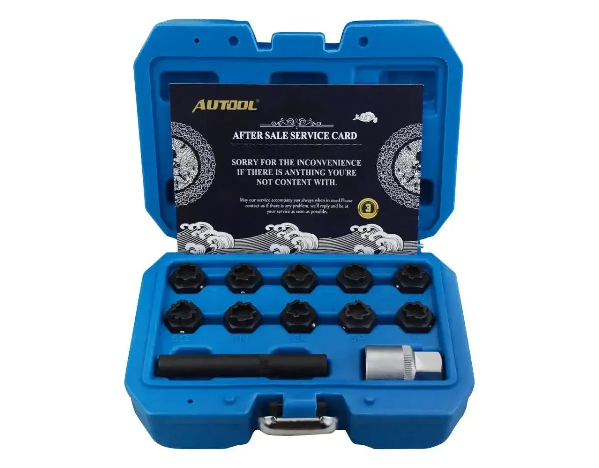 Autool Mercedes Bullone Antifurto Set di bussole 12 Pezzi