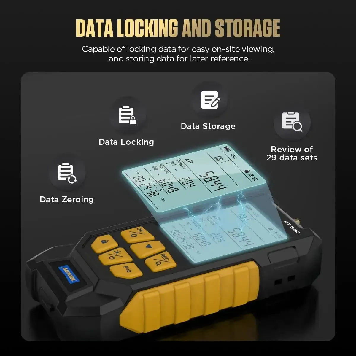 Autool PT520 Tester di pressione dell'aria