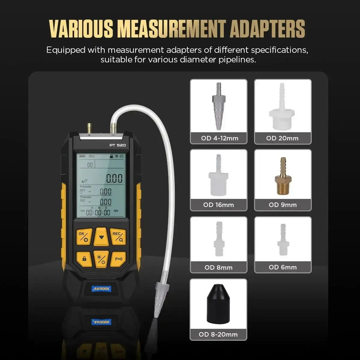 Autool PT520 Tester di pressione dell'aria