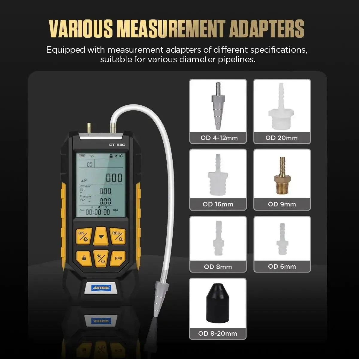 Autool PT530 Tester di pressione dell'aria
