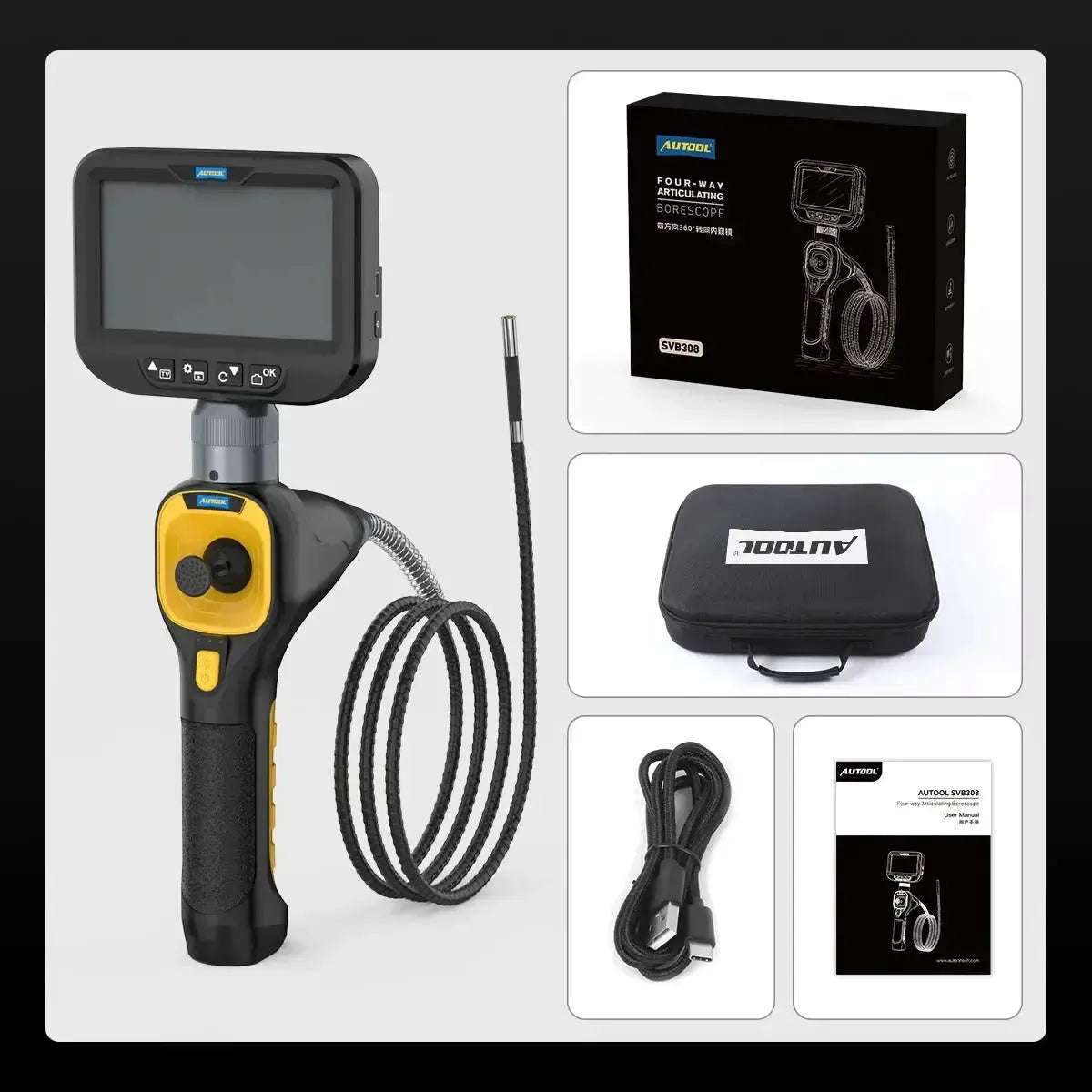 Autool SVB308 Telecamera di ispezione 6.2 mm