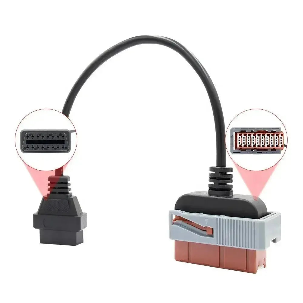 Citroën/Peugeot cavo adattatore da OBD1 a 30 pin a OBD2 a 16 pin | Auto passeggeri