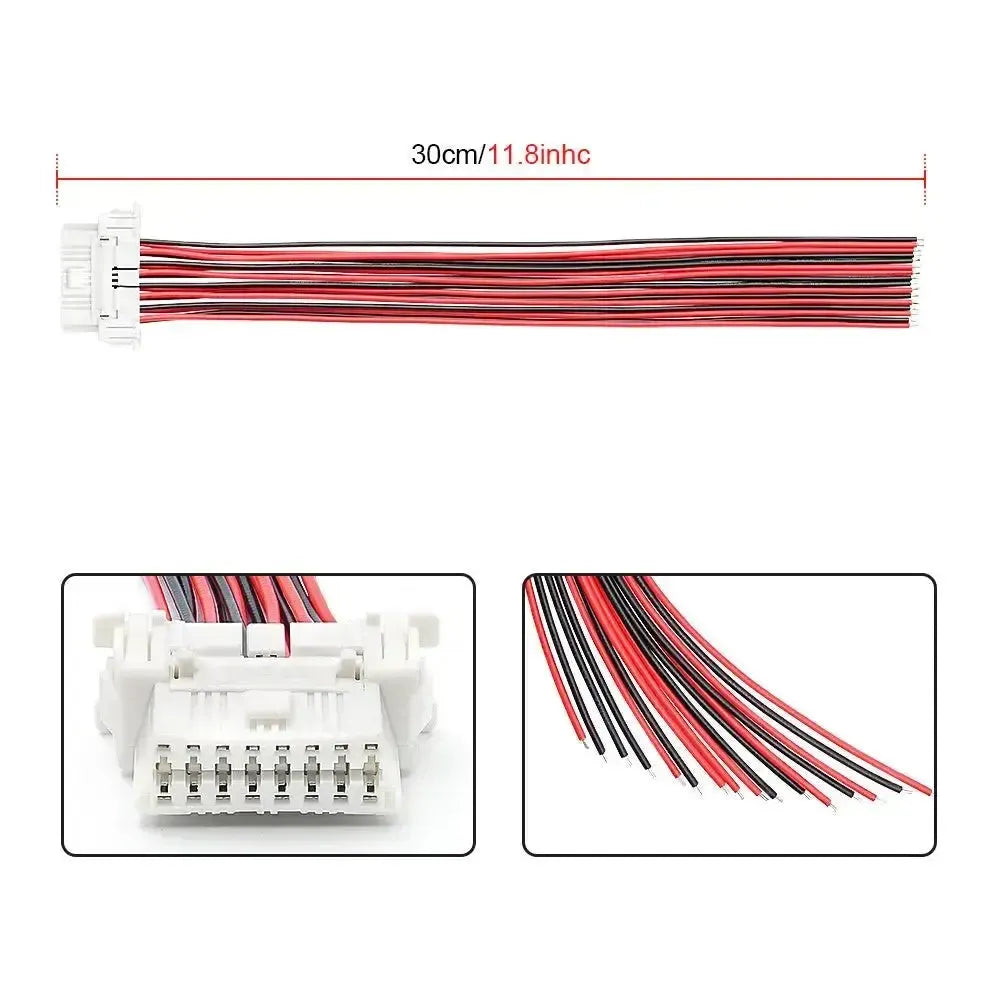 Honda 16-pin OBD2 Porta (Femmina) con 16 Cavi a Punta Aperta – 30 cm