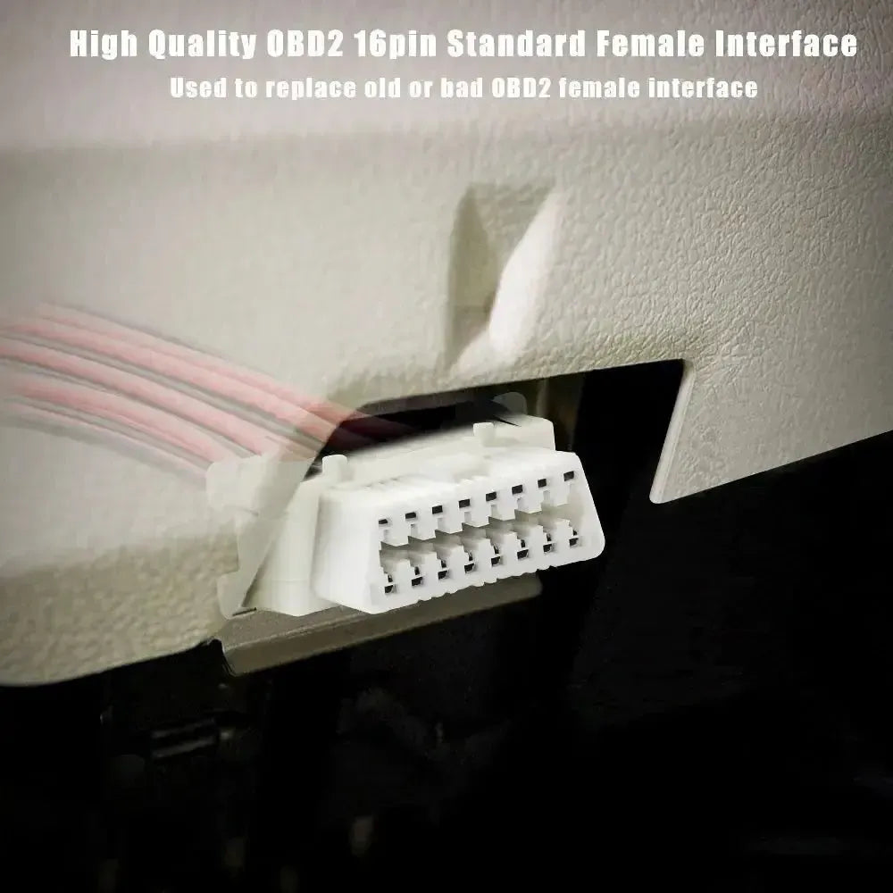 Honda 16-pin OBD2 Porta (Femmina) con 16 Cavi a Punta Aperta – 30 cm