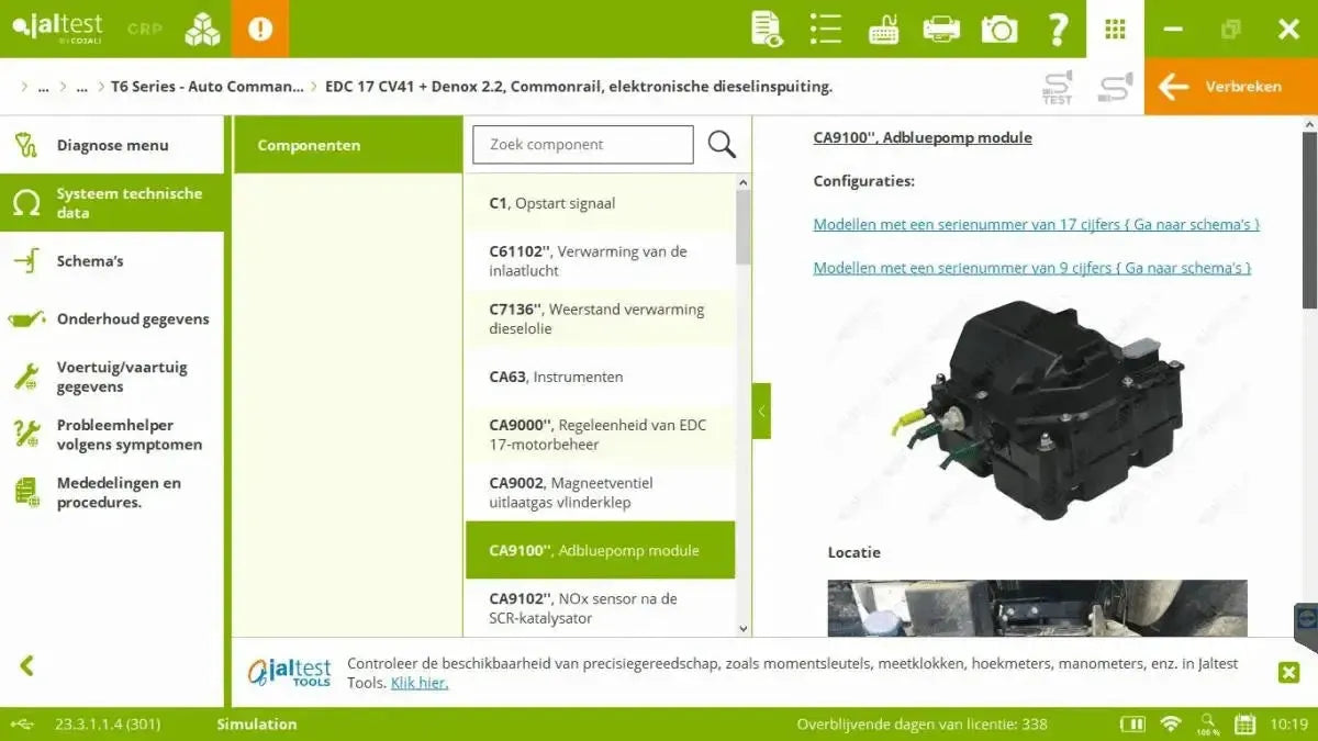 Jaltest AGV (Agricolo) Strumento di diagnosi