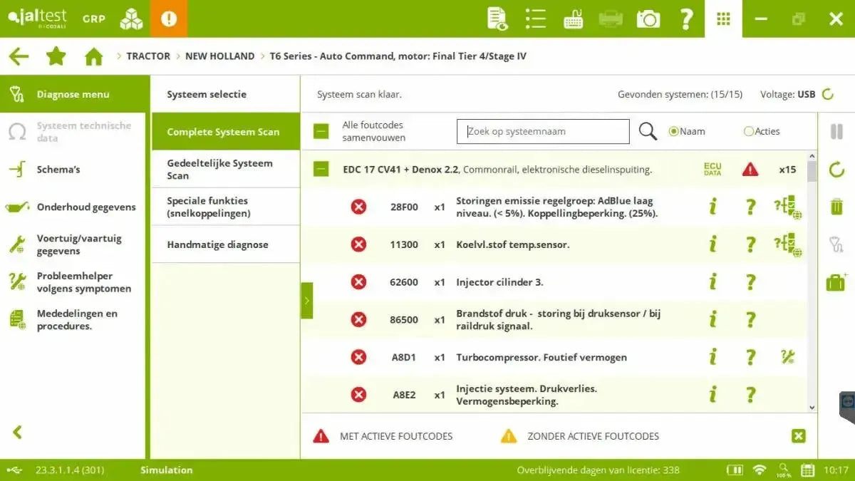 Jaltest AGV (Agricolo) Strumento di diagnosi