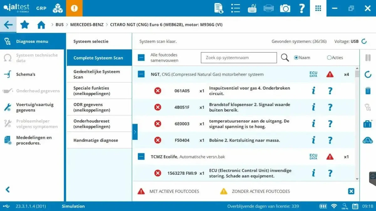 Jaltest Autobus Strumento di diagnosi