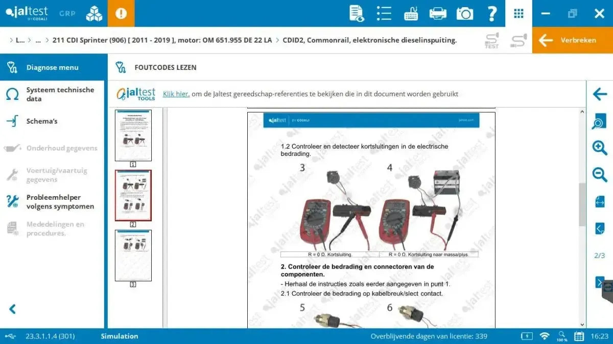 Jaltest LCV (Veicolo Commerciale Leggero) Strumento di diagnosi
