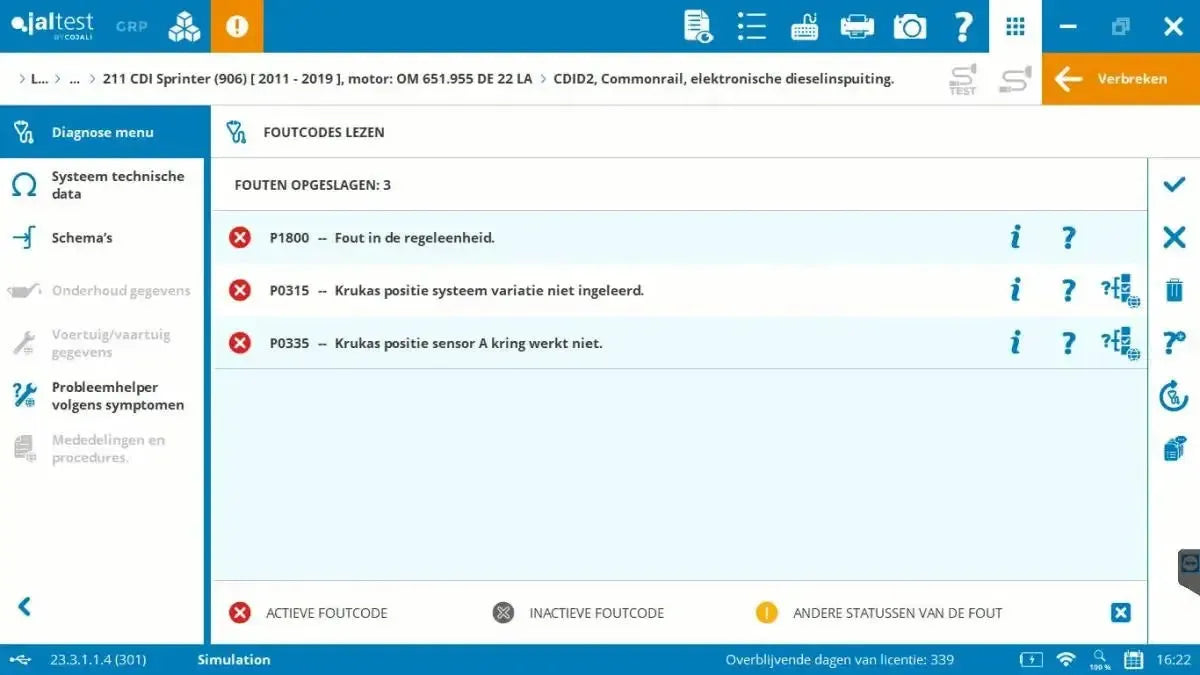 Jaltest LCV (Veicolo Commerciale Leggero) Strumento di diagnosi