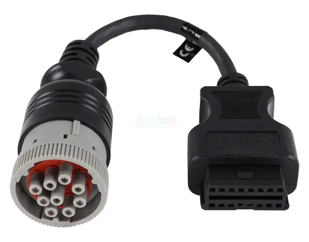 Jaltest (JDC505A) | CAT/Perkins Cavo adattatore 9 pin OBD - 16 pin OBD2 | Motore a combustione