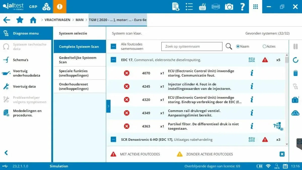 Jaltest CV (Veicoli Commerciali) Strumento di diagnosi