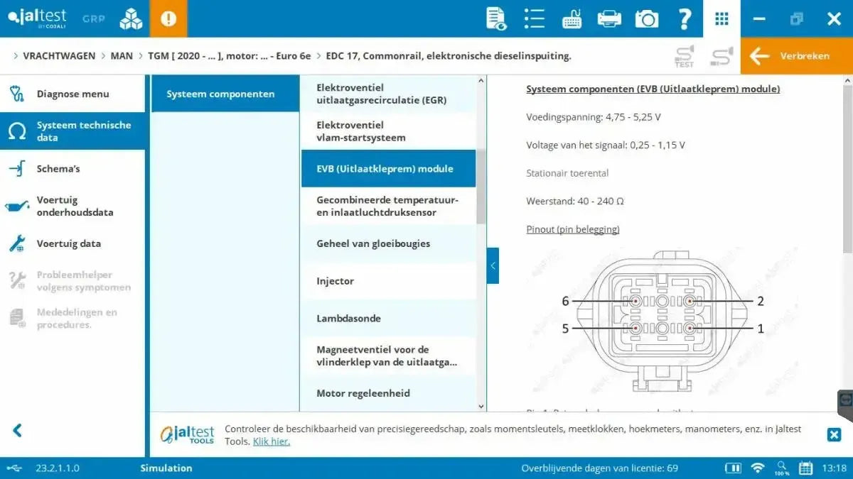 Jaltest CV (Veicoli Commerciali) Strumento di diagnosi