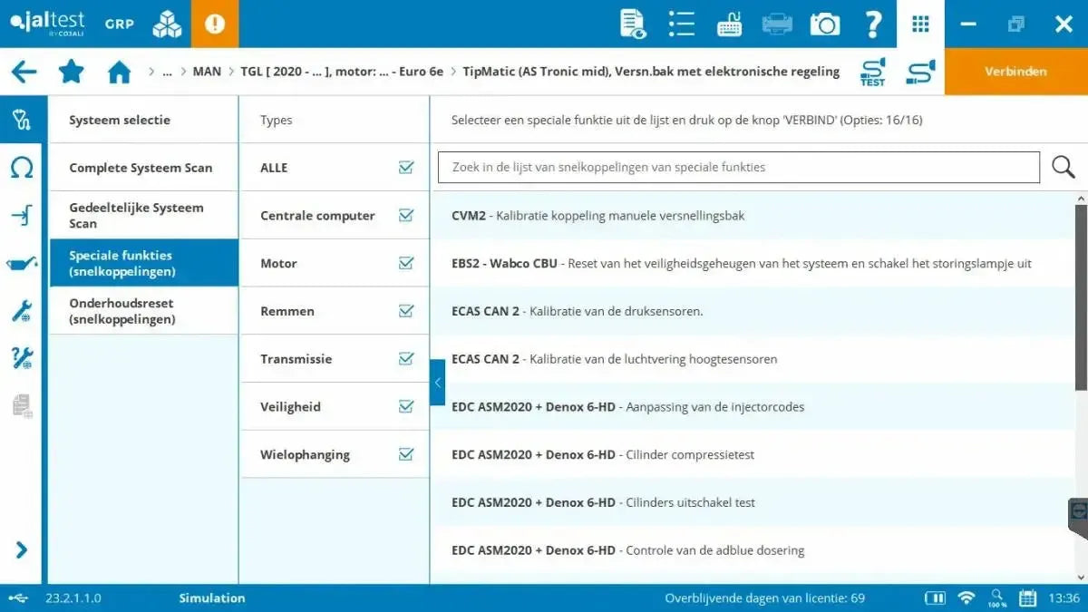 Jaltest CV (Veicoli Commerciali) Strumento di diagnosi