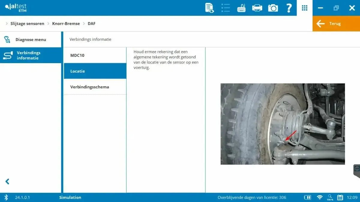 Jaltest cavo interfaccia ETM V9