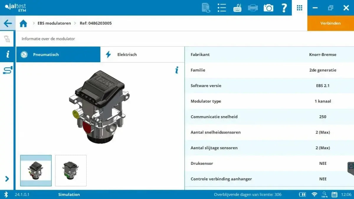 Jaltest cavo interfaccia ETM V9