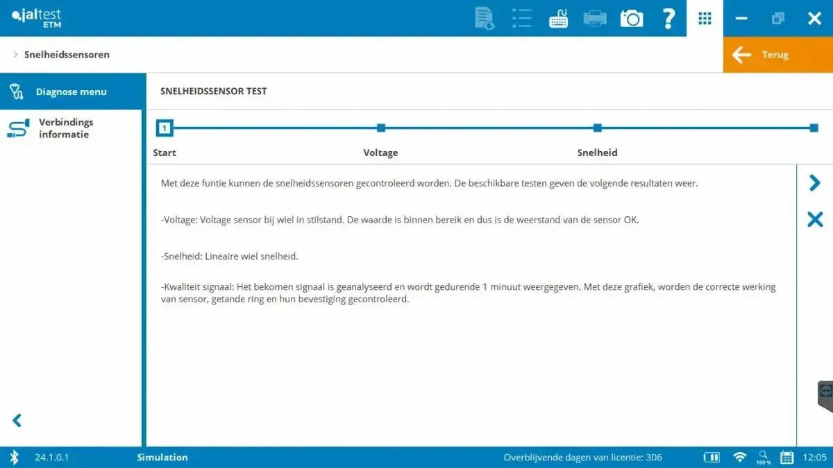 Jaltest cavo interfaccia ETM V9
