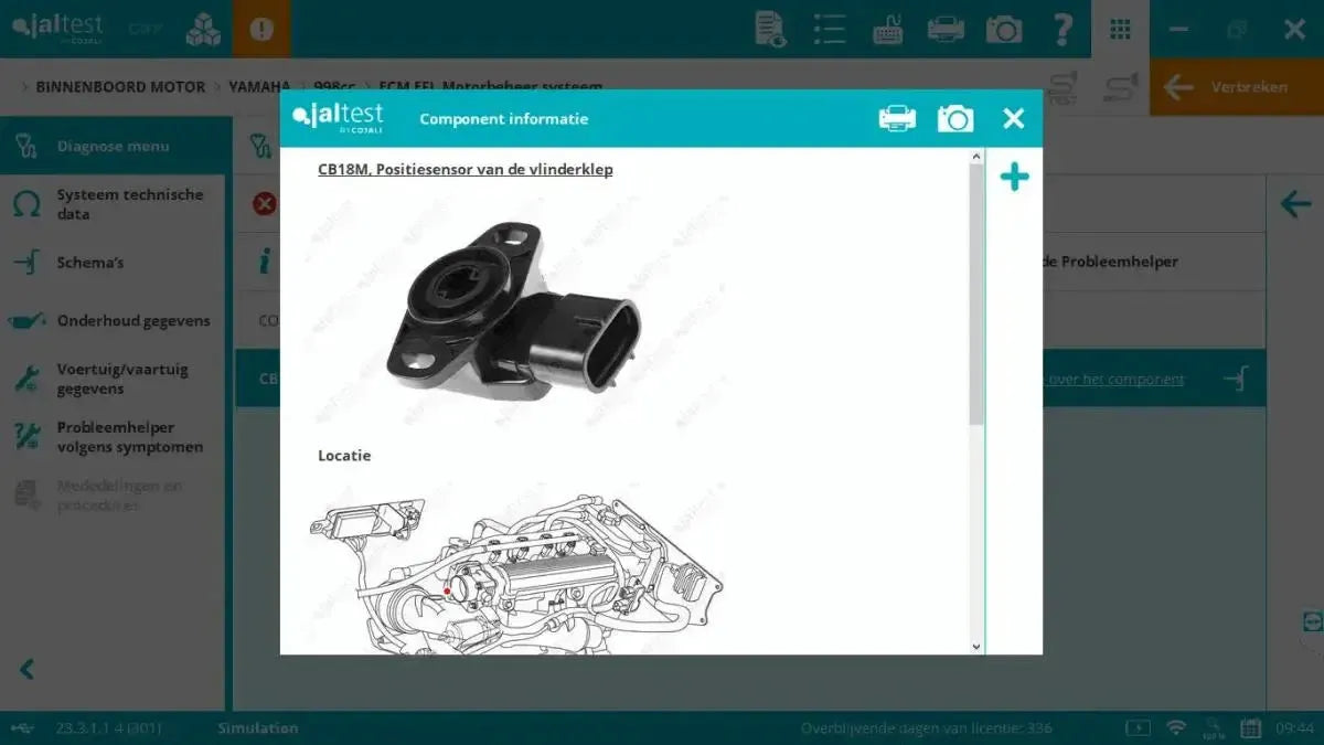 Jaltest Marine (Interno) Strumento di diagnosi