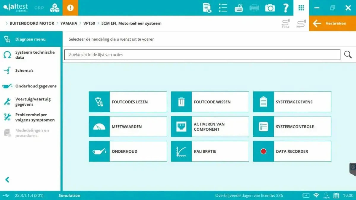 Jaltest Marine (Fuoribordo) Strumento di diagnosi