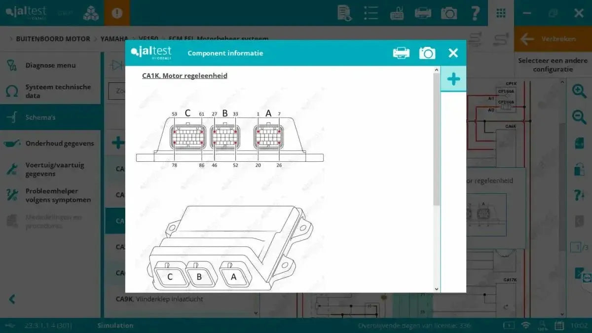 Jaltest Marine (Fuoribordo) Strumento di diagnosi